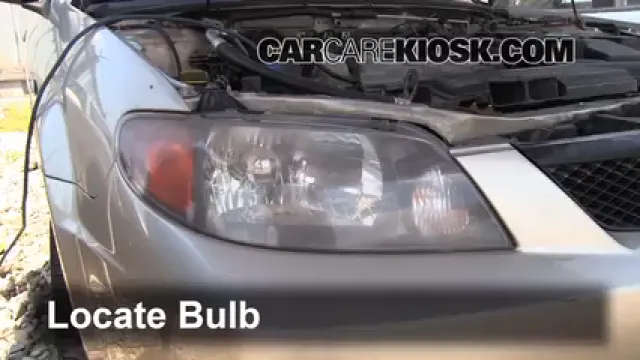 2002 Mazda Protege ES 2.0L 4 Cyl. Éclairage Feux de route (remplacer l'ampoule)